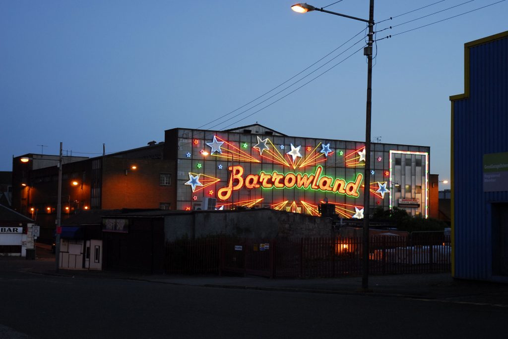 The stars of the Barrowland beginning to shine at twilight