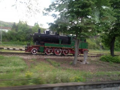A vintage steam engine