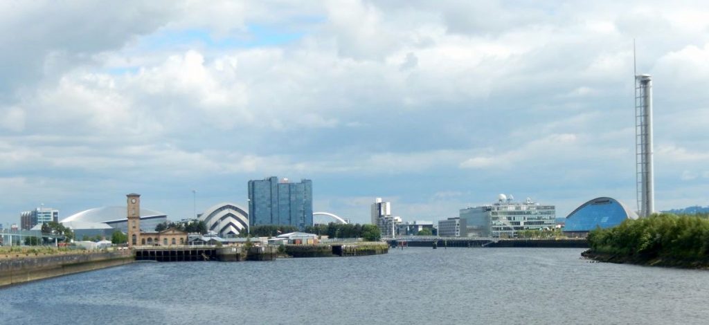 River Clyde Upstream from the Riverside Museum by Ronnie Scott