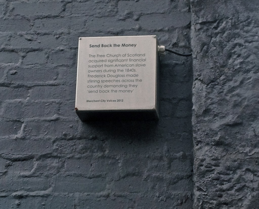 A metal box on the wall at City Halls