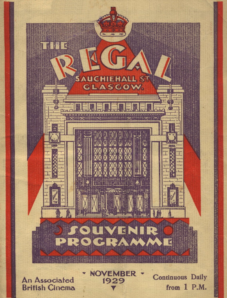 Art Deco Poster of old Regal Cinema, Sauchiehall Street 