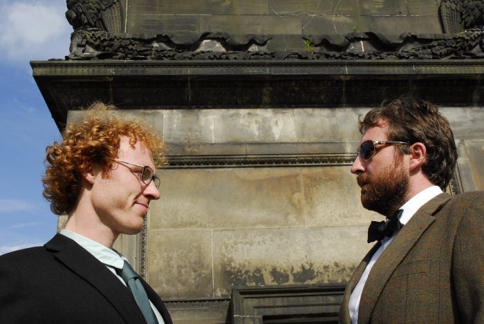 Harry Gooch and Jamie MacDonald at the foot of Henry Dundas